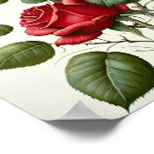 Red Roses Flower Art Print Poster (Hoek)