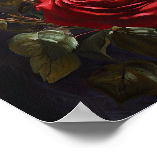 Red Roses Flower Art Print Poster (Hoek)