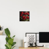 Red Roses Flower Art Print Poster (Thuiskantoor)