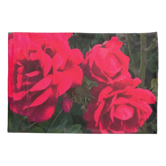 Red Roses Flowers Kussensloop (Achterkant)