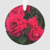 Red Roses Flowers Ornament (voorkant)