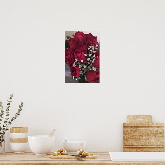 Red Roses Foto Poster (Keuken)