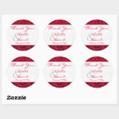 Red Roses Galore bruiloft gunst Sticker (Vel)