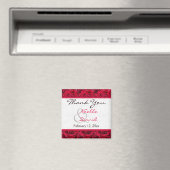 Red Roses Galore Wedding Favor Magnet (Insitu (Vaatwasser))