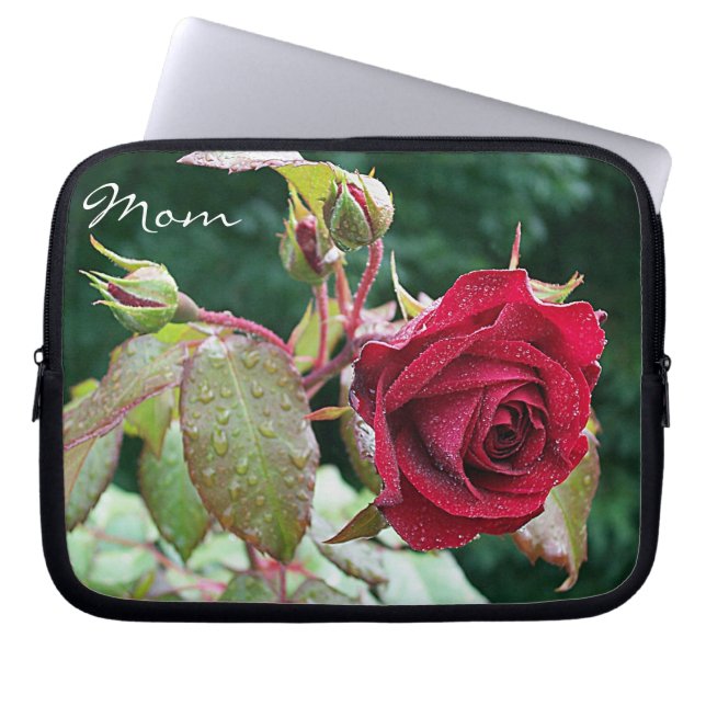 Red Roses Garden "Mam"-laptophoes Laptop Sleeve (Voorkant)