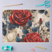 Red Roses  Geïnspireerd Decoupage Tissue Paper Tissuepapier (Craft)