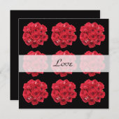 Red Roses gelofte van vernieuwing Kaart (Voorkant / Achterkant)