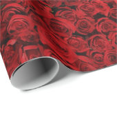 Red Roses Gift Wrap door HAMbyWG Cadeaupapier (Rol Hoek)