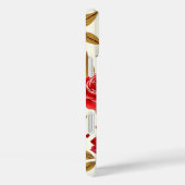 Red Roses & Gold Leaves Case-Mate iPhone Case (Achterkant / Rechts)