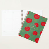 Red Roses_Green Bladeren Bloempatroon Script Planner (Display)