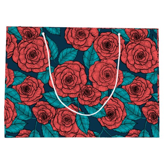 Red roses groot cadeauzakje (Achterkant)