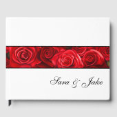 Red Roses Guest Book Gastenboek (Voorkant)