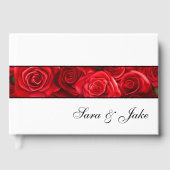 Red Roses Guest Book Gastenboek (Voorkant)