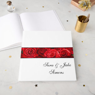 Red Roses Guest Book Gastenboek