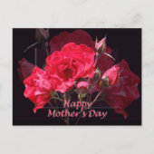 Red Roses Happy Moederdag Briefkaart (Voorkant)