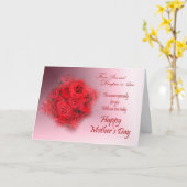 Red Roses Happy Mother's Day Card Kaart (Gele Bloem)