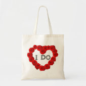Red Roses Heart I Bling Wedding Tas (Voorkant)