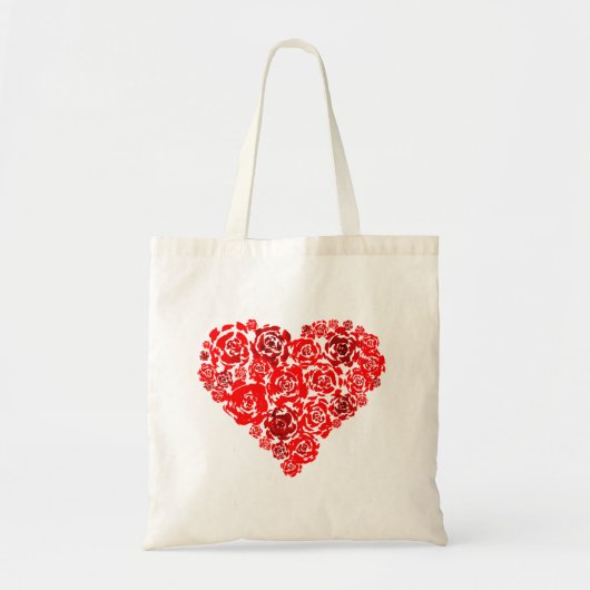 Red Roses Heart Tote Bag (Voorkant)