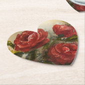 Red Roses  Kartonnen Onderzetters (Gekanteld)