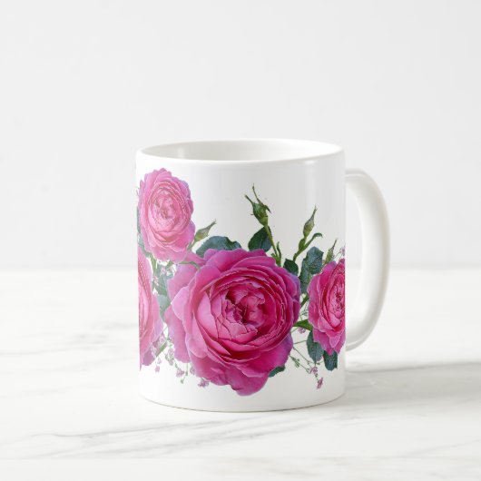 Red roses koffiemok (Voorkant rechts)