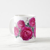 Red roses koffiemok (Voorkant links)