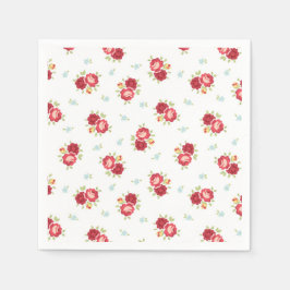 Red Roses Land Schattige en  Servet