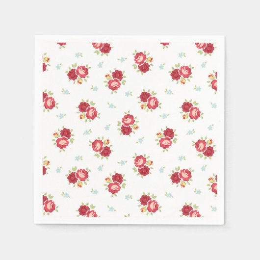 Red Roses Land Schattige en  Servet (Voorkant)