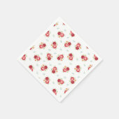 Red Roses Land Schattige en  Servet (Hoek)