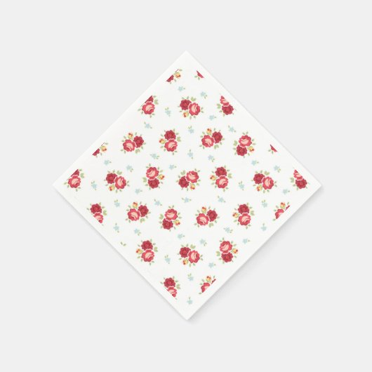 Red Roses Land Schattige en  Servet (Hoek)