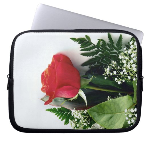 Red roses laptop sleeve (Voorkant)