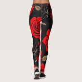 Red roses leggings (Achterkant)