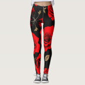 Red roses leggings (Voorkant)