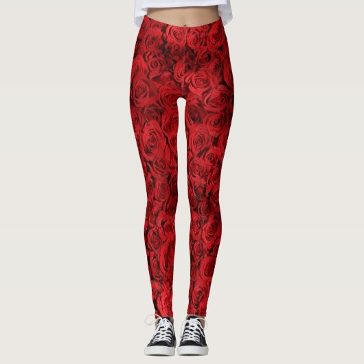 Red Roses Leggings (Voorkant)