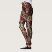 Red Roses Leopard print Leggings (Links)