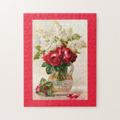 Red Roses & Lilacs Paul de Longpre  Puzzle Legpuzzel (Verticaal)