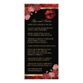 Red Roses Lip Glitter - Zwarte prijslijst Reclamekaart (Achterkant)