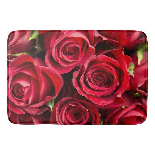Red Roses Luxury Bath Mat (Voorkant)