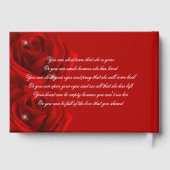 Red Roses Memorial Guest Book Gastenboek (Achterkant)