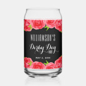 Red Roses Mint Julep Derby Day Blikvorm Glas (Voorkant)