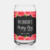 Red Roses Mint Julep Derby Day Blikvorm Glas (Achterkant)