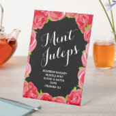 Red Roses Mint Juleps Reclamebord Met Voetstuk (Insitu)