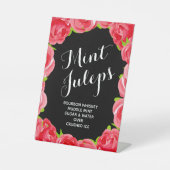 Red Roses Mint Juleps Reclamebord Met Voetstuk (Voorkant)