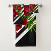 Red Roses Modern Bad Handdoek (Insitu)