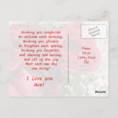 Red Roses Moederdag Briefkaart (Achterkant)