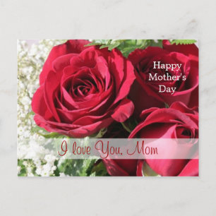 Red Roses Moederdag Briefkaart