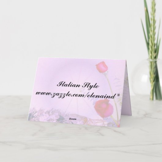 Red Roses Moederdag Kaart (Achterkant)