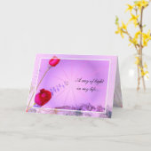 Red Roses Moederdag Kaart (Gele Bloem)