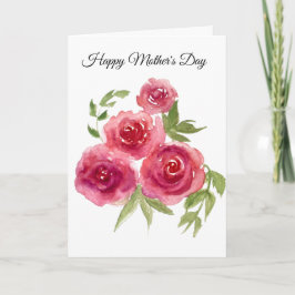 Red Roses Moederdag Kaart