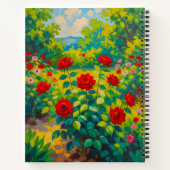 Red Roses Notebook Notitieboek (Achterkant)
