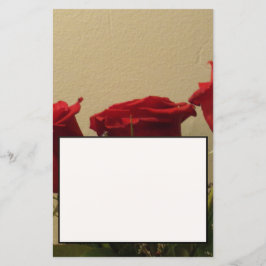 Red Roses Notitieblad/Uitnodiging